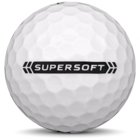 Golfový míček Callaway Supersoft V modelu roku 2024.