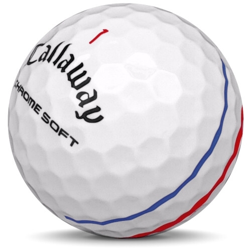 Golfový míč modelu Callaway Chrome Soft 2021 Align